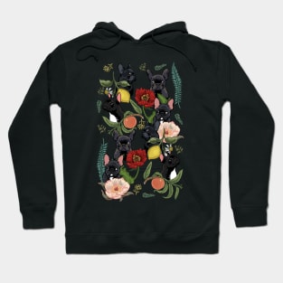 Botanical and Black Frenchie Hoodie